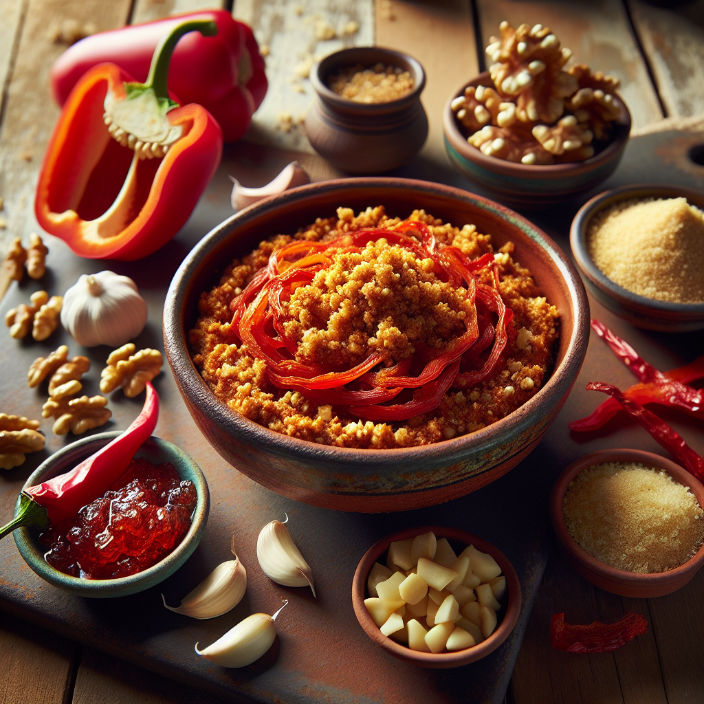 Muhammara: przepis na bliskowschodni dip z papryki i orzechów!
